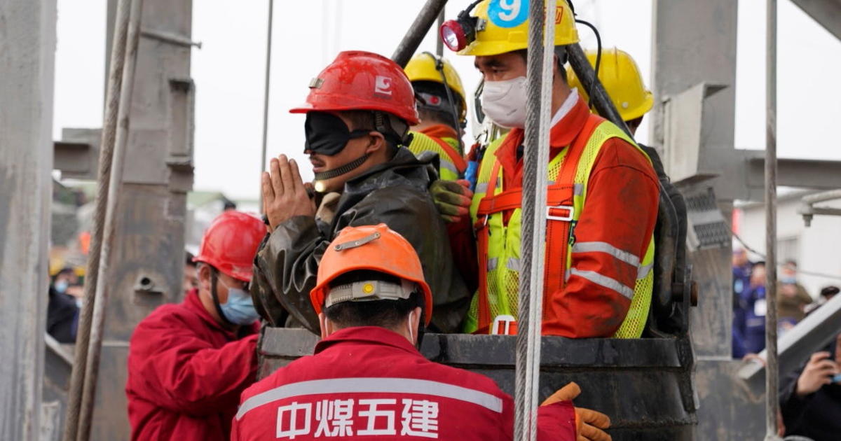 11 miners rescued from a Chinese gold mine